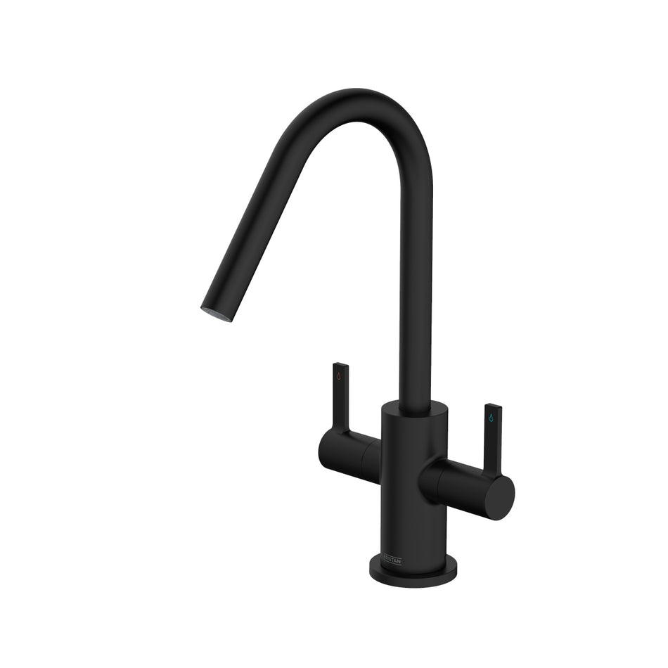 Bristan Cashew Deck Mounted Easyfit Monobloc Kitchen Mixer Tap - Matt Black
