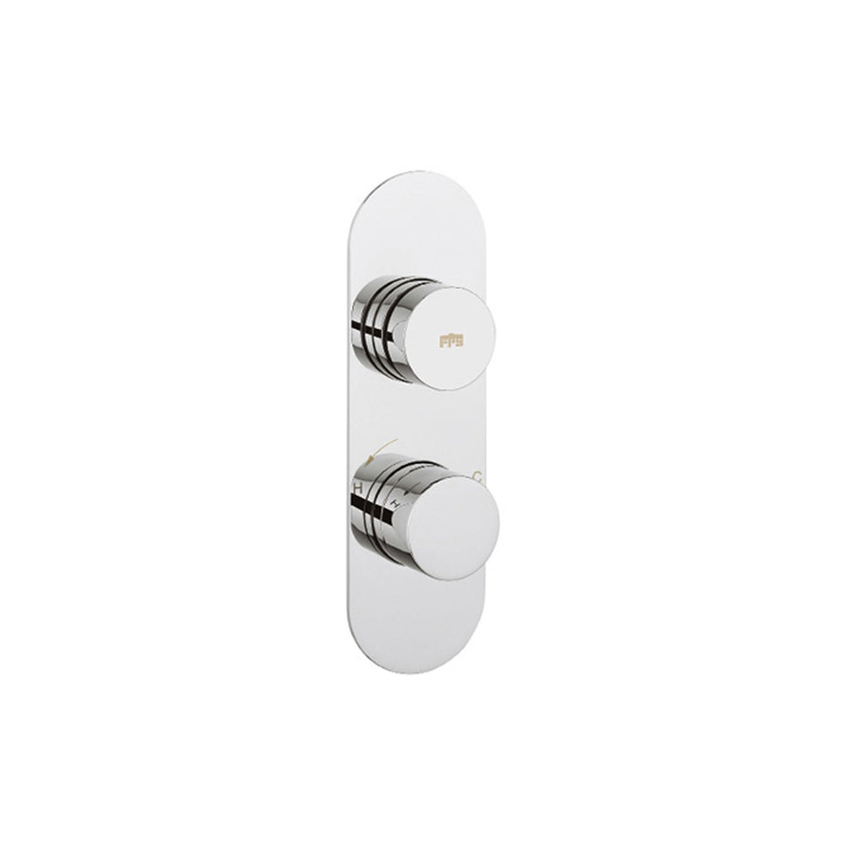 Crosswater Dial Central 1 Outlet Thermostatic Concealed Shower Valve - Chrome