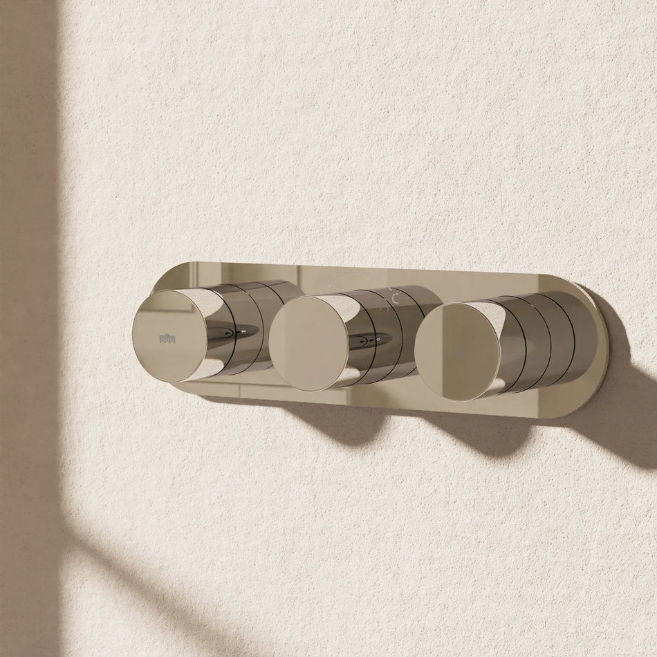 Crosswater Dial Central 2 Outlet Thermostatic Concealed Shower Valve - Chrome