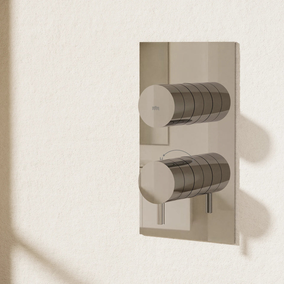 Crosswater Dial Kai 1 Outlet Thermostatic Concealed Shower Valve - Chrome