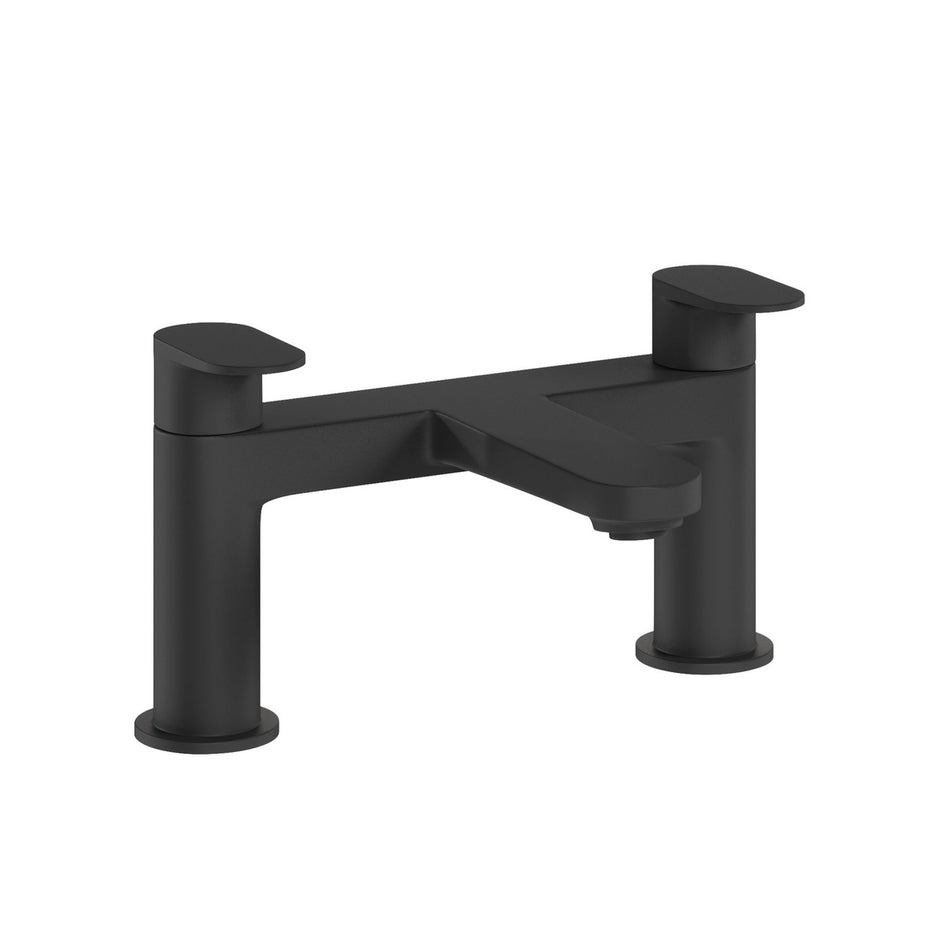 Crosswater Drift Deck Mounted Bath Filler - Matt Black