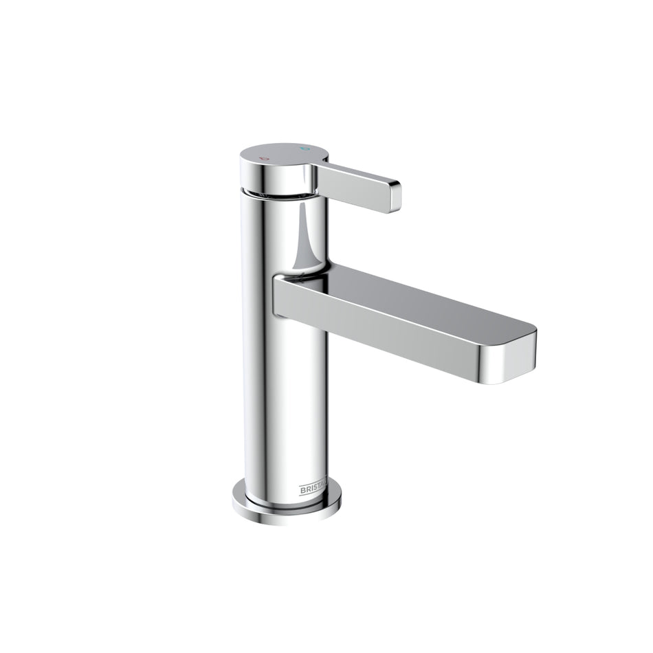 Bristan Elevar Deck Mounted Basin Mixer Tap With Clicker Waste - Chrome
