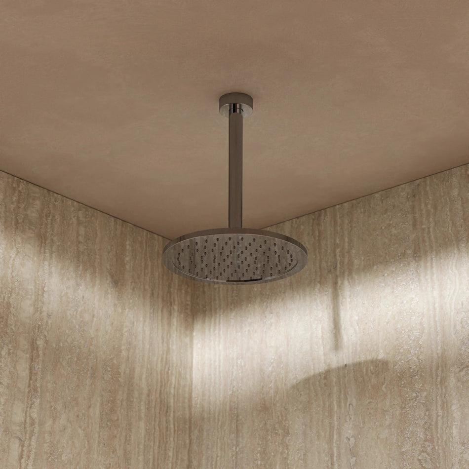 Crosswater Dial Fixed Shower Head - 225mm Wide - Chrome