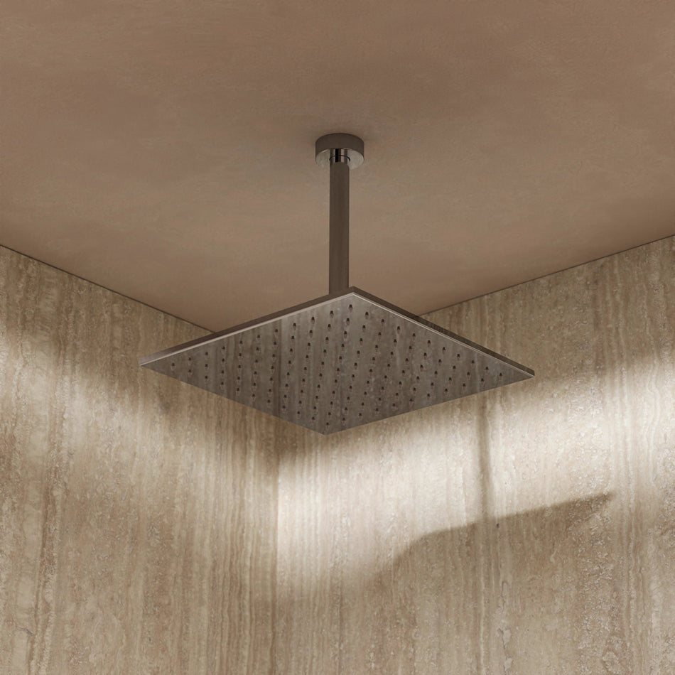 Crosswater Zion Fixed Shower Head - 300mm Wide - Chrome