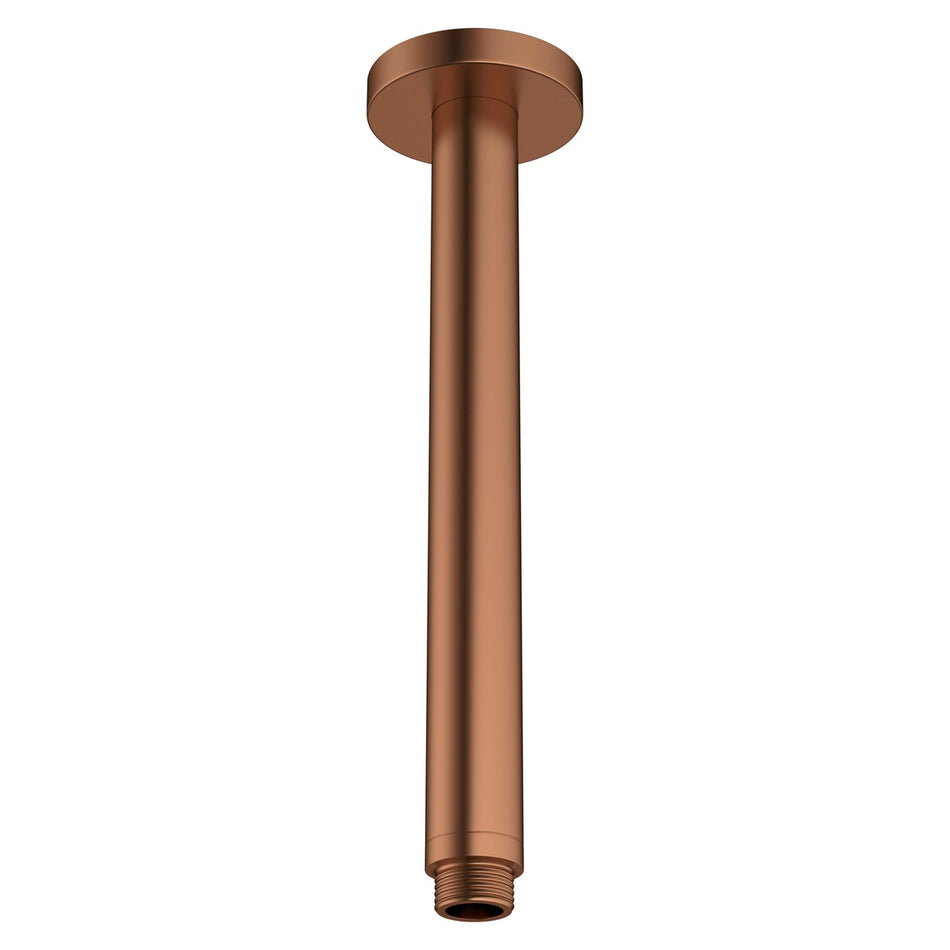 Crosswater Ceiling Mounted Shower Arm - 200 Length - Brushed Bronze