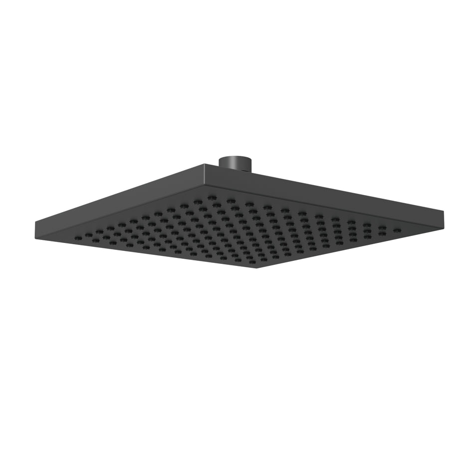 Bristan Square Fixed Shower Head - 200mm Wide - Matt Black