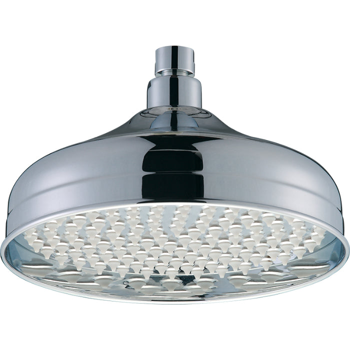 Bristan Traditional Round Fixed Shower Head - 200mm Wide - Chrome