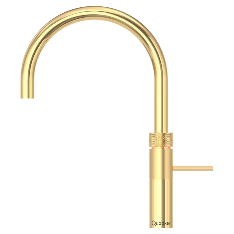 Quooker Fusion Round Boiling Water Tap with Tank - Gold