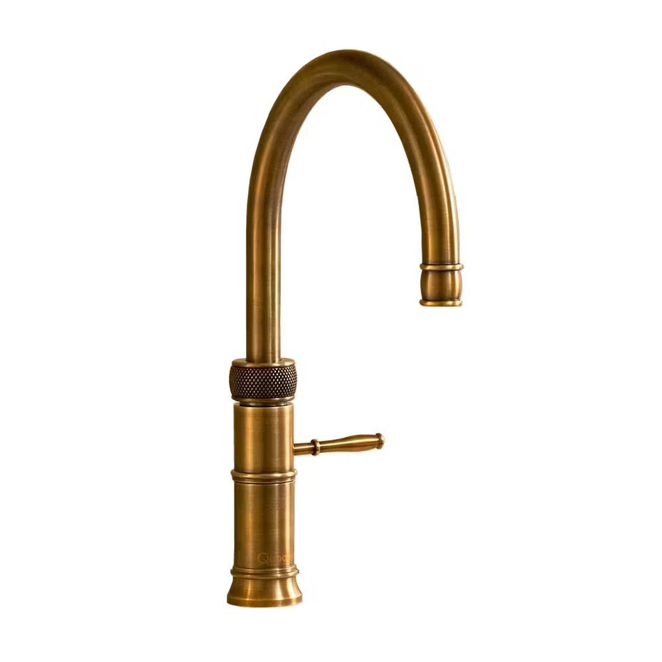 Quooker Fusion Round Boiling Water Tap with Tank - Patinated Brass