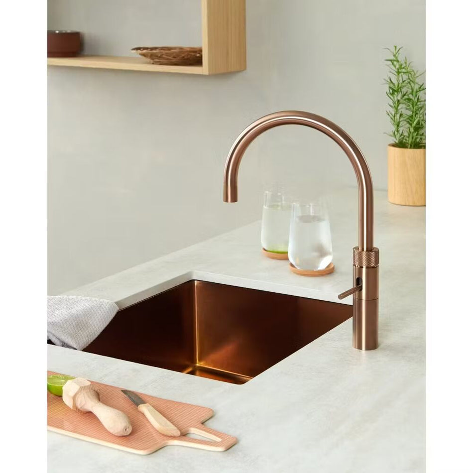 Quooker Fusion Round Boiling Water Tap with Tank - Rose Copper