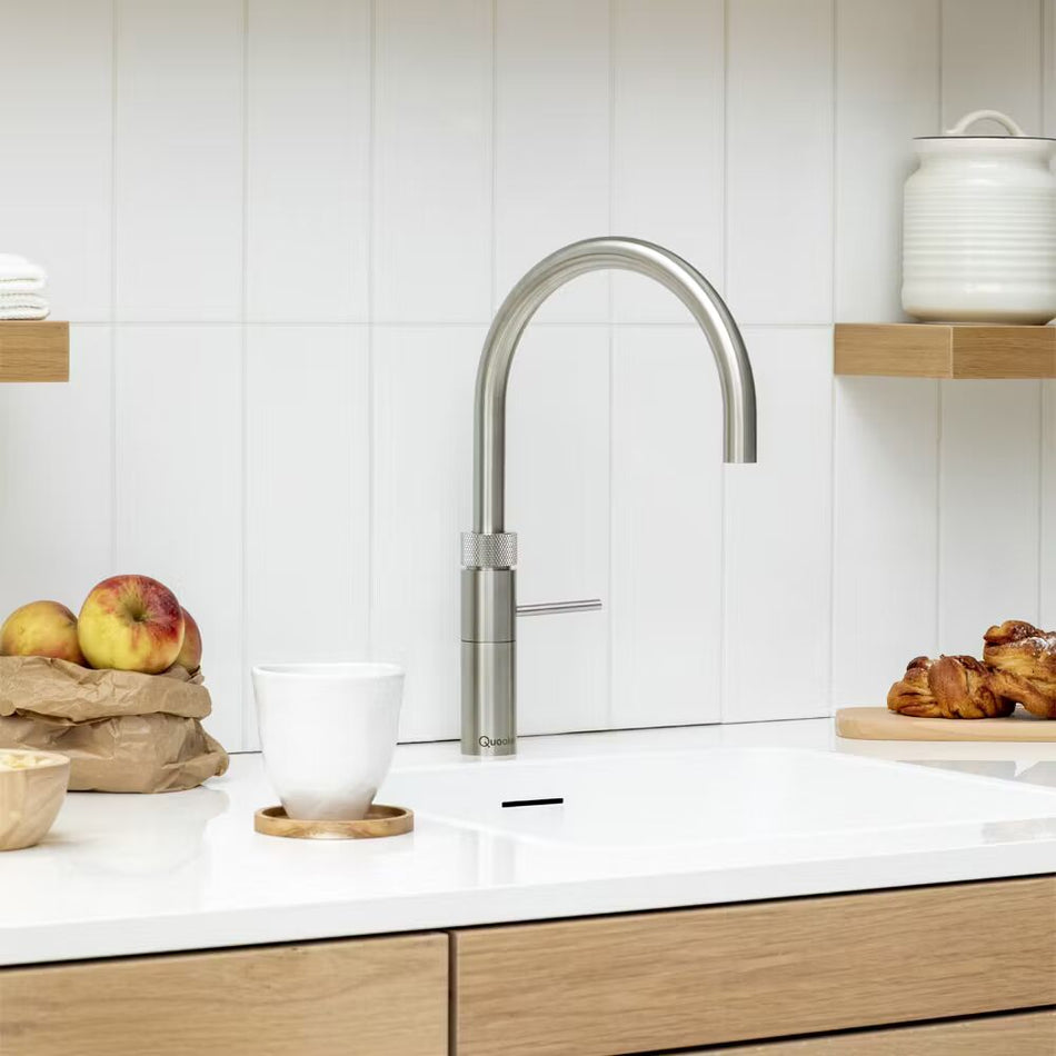Quooker Fusion Round Boiling Water Tap with Tank - Stainless Steel