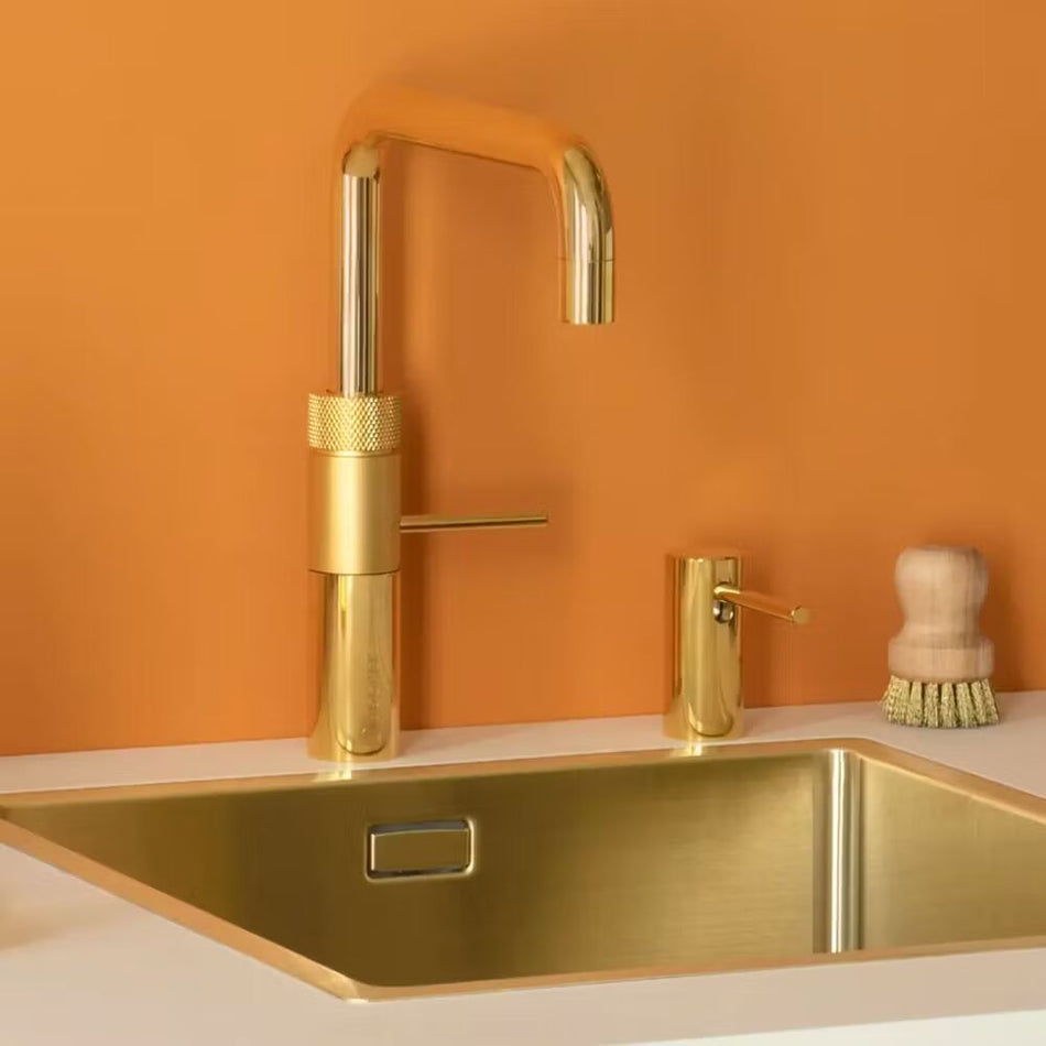 Quooker Fusion Square Boiling Water Tap with Tank - Gold