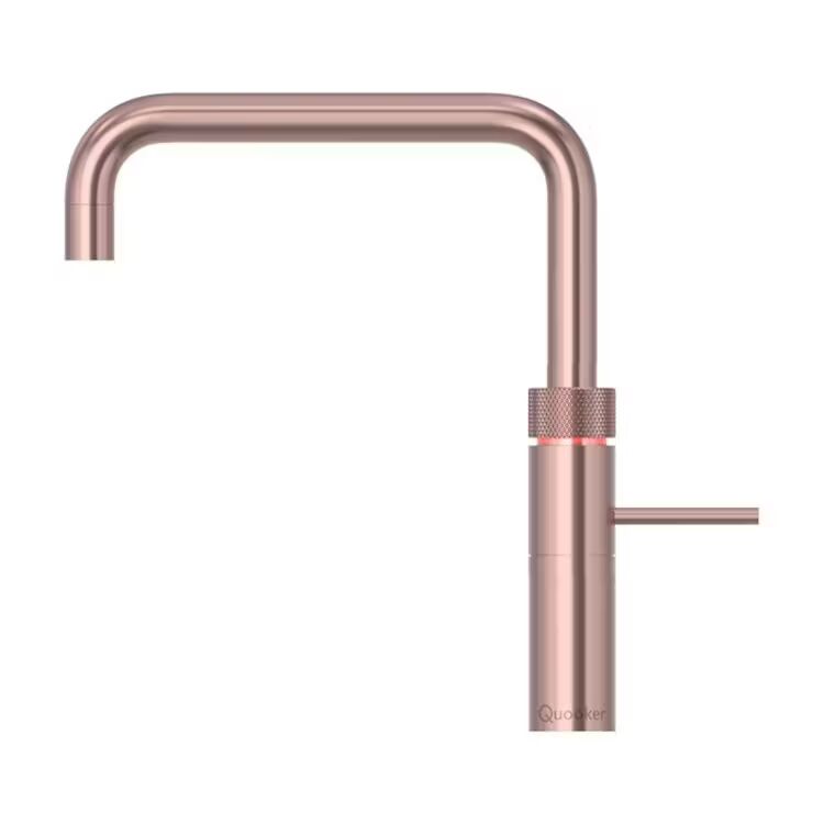 Quooker Fusion Square Boiling Water Tap with Tank - Rose Copper