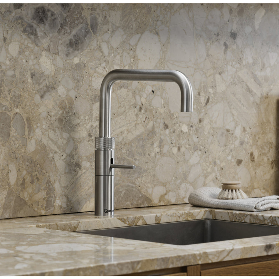 Quooker Fusion Square Boiling Water Tap with Tank - Stainless Steel