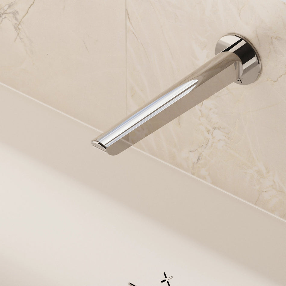 Crosswater Foile Wall Mounted Bath Spout - Chrome