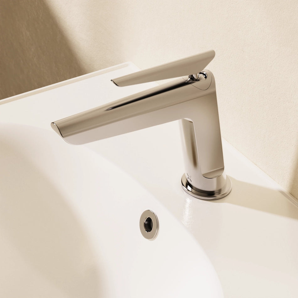 Crosswater Foile Deck Mounted Monobloc Basin Mixer Tap - Chrome