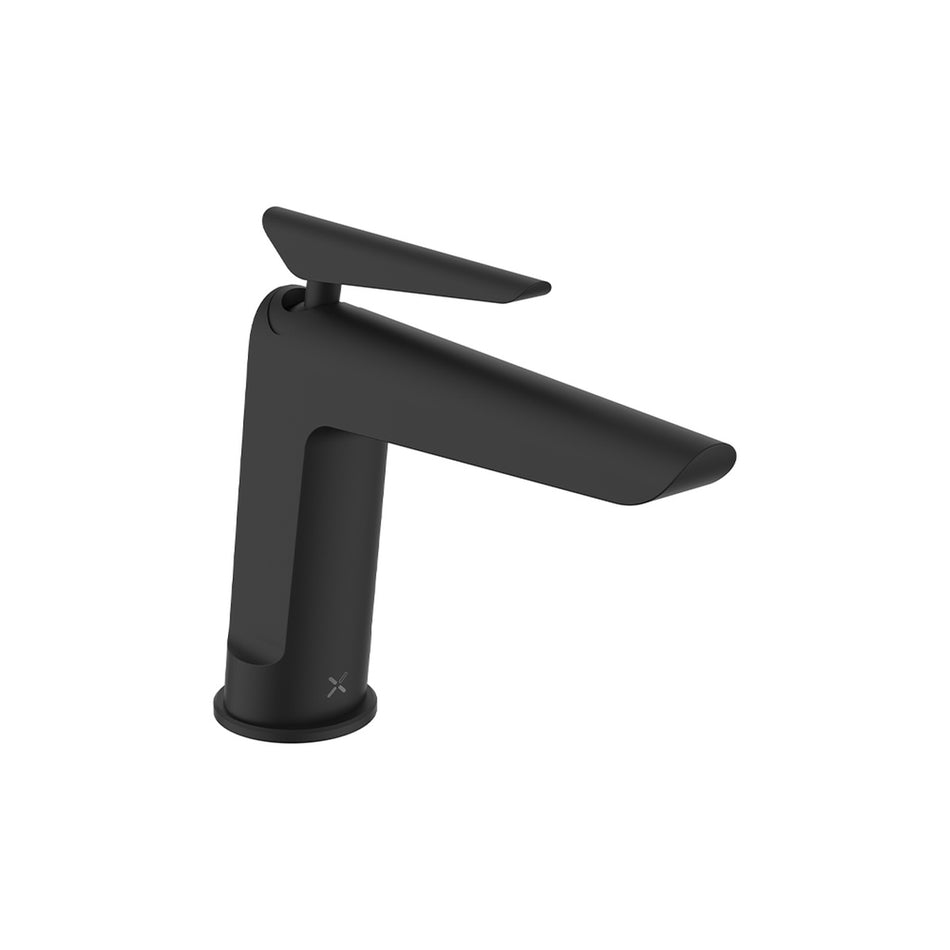 Crosswater Foile Deck Mounted Monobloc Basin Mixer Tap - Matt Black
