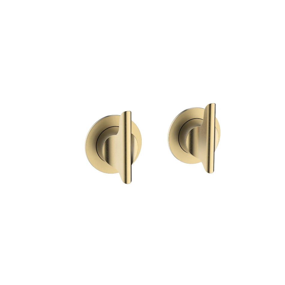 Crosswater Module Foile 2 Outlet Thermostatic Concealed Shower Valve - Brushed Brass
