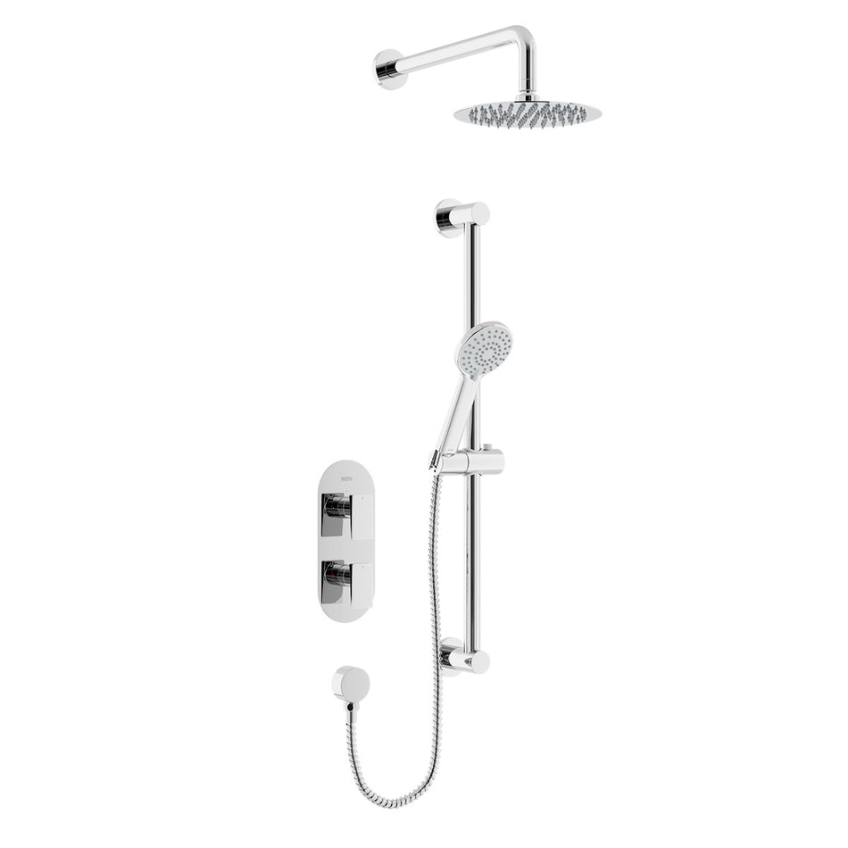 Bristan Frammento 2 Outlet Thermostatic Concealed Shower Kit - Chrome