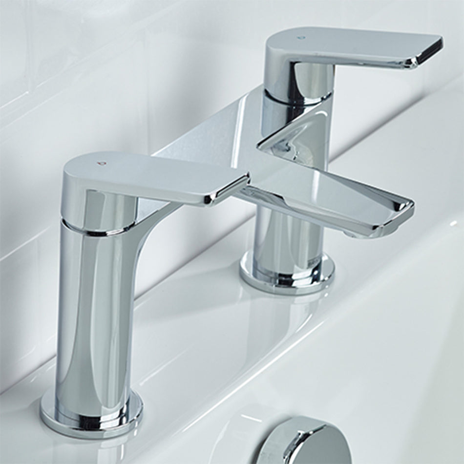 Bristan Frammento Deck Mounted Bath Filler Tap - Chrome
