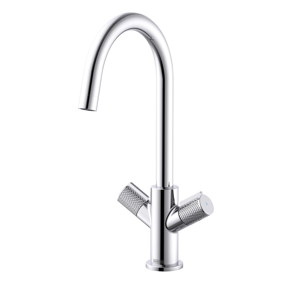 Bristan Fern Deck Mounted Easyfit Mono Kitchen Mixer Tap - Chrome