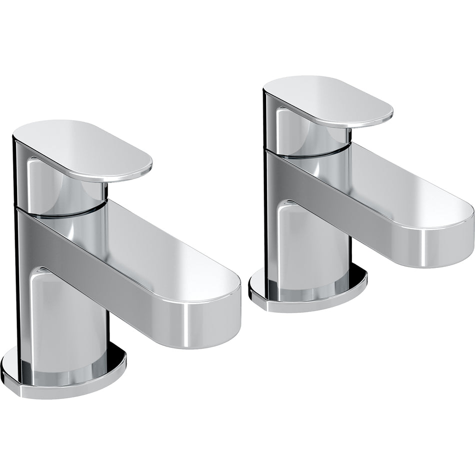 Bristan Frenzy Basin Pillar Taps - Chrome