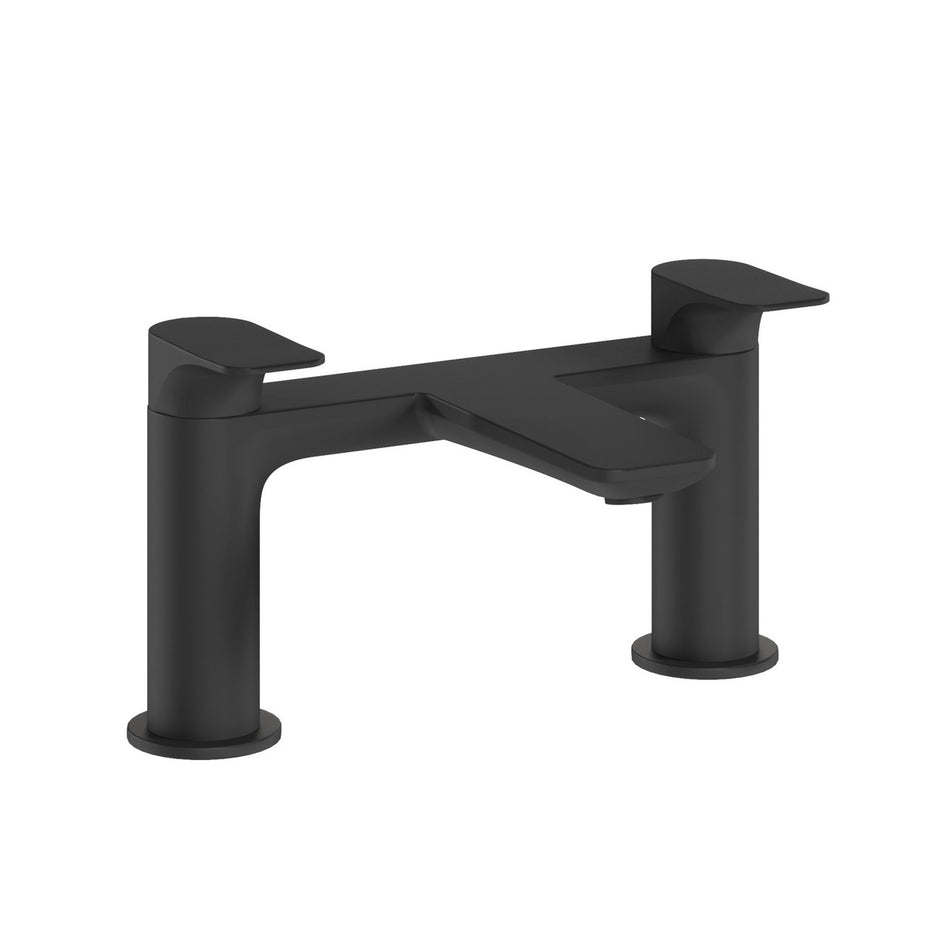 Crosswater Fuse Deck Mounted Bath Filler Tap - Matt Black