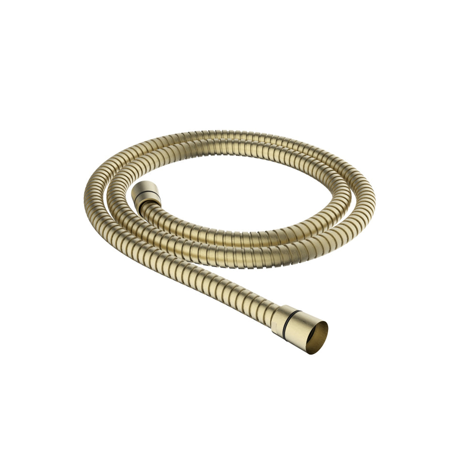 Bristan Cone to Cone Shower Hose - 1500mm Length - Brushed Brass