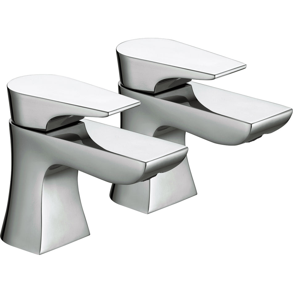 Bristan Hourglass Basin Pillar Taps - Chrome