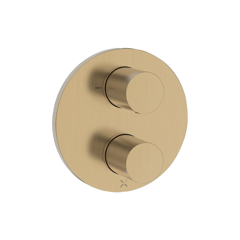 Crosswater Lazo 1 Outlet Crossbox Trim And Levers - Brushed Brass