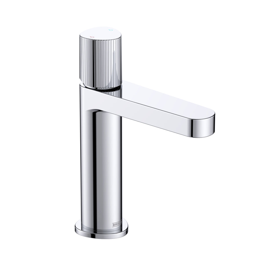 Bristan Liso Deck Mounted Basin Mixer Tap With Clicker Waste - Chrome