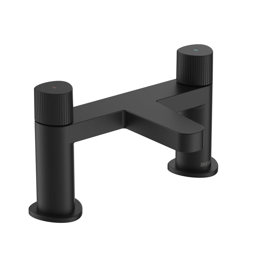 Bristan Liso Deck Mounted Bath Filler Tap - Matt Black
