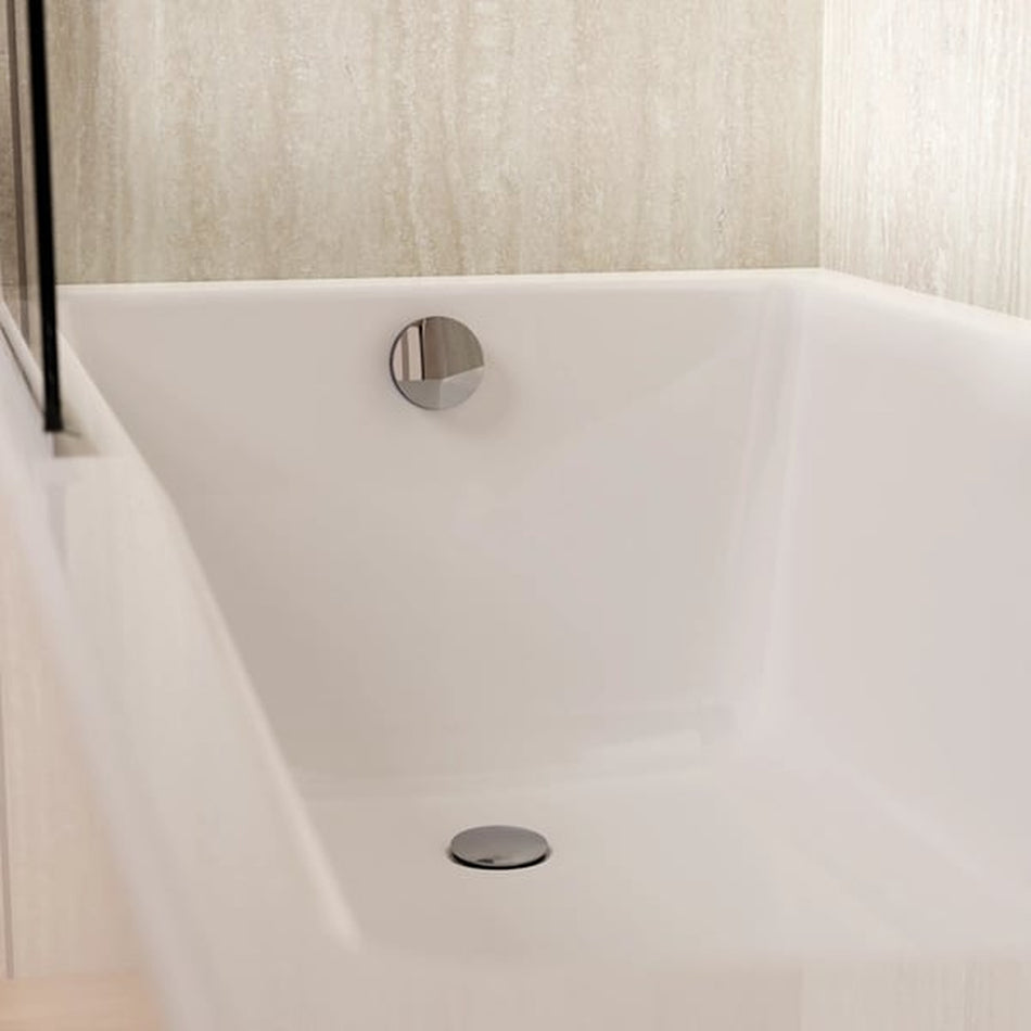 Crosswater Fusion Deck Mounted Dual Lever Bath Filler Tap - Chrome