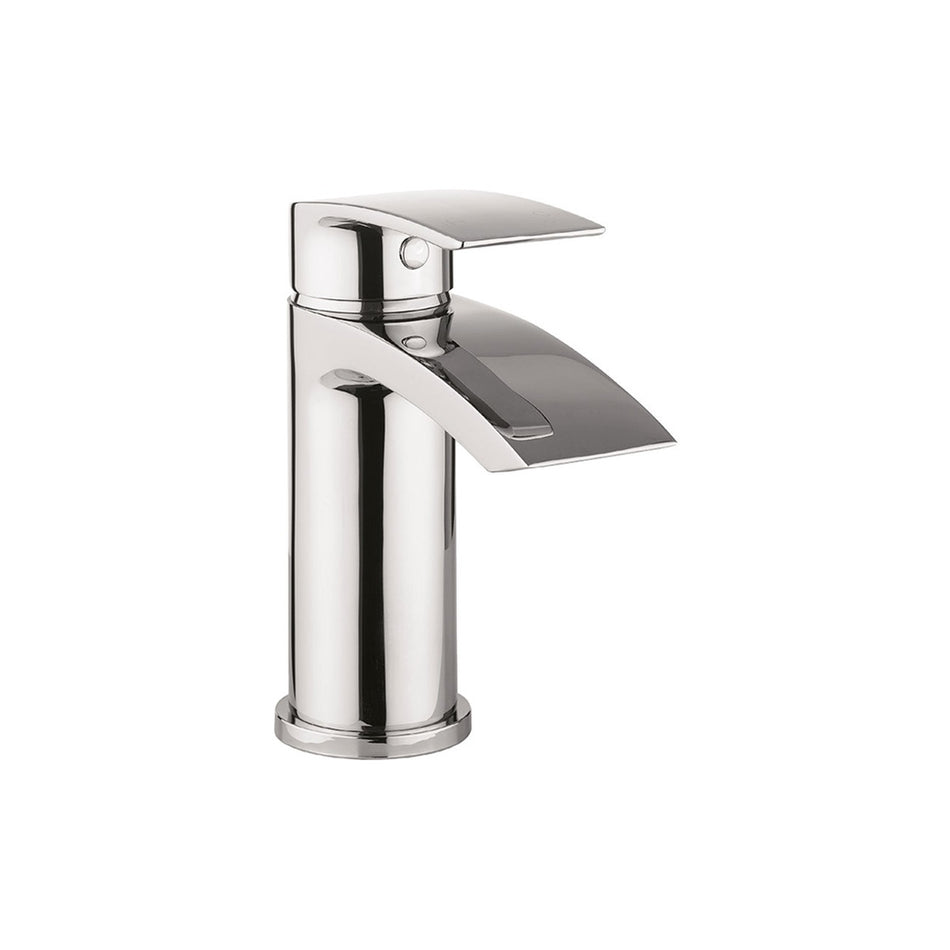 Crosswater Flow Monobloc Basin Mixer Tap With Click Clack Waste - Chrome