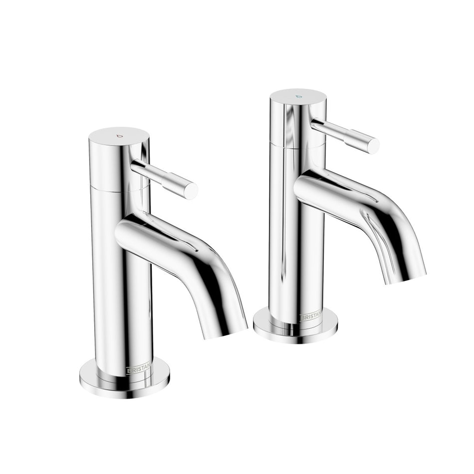 Bristan Mila Bath Pillar Taps - Chrome