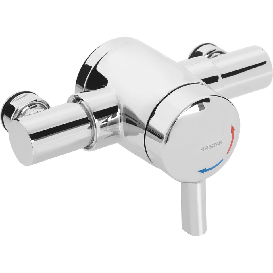 Bristan Opac Thermostatic Exposed Mini Shower Valve With Lever - Chrome