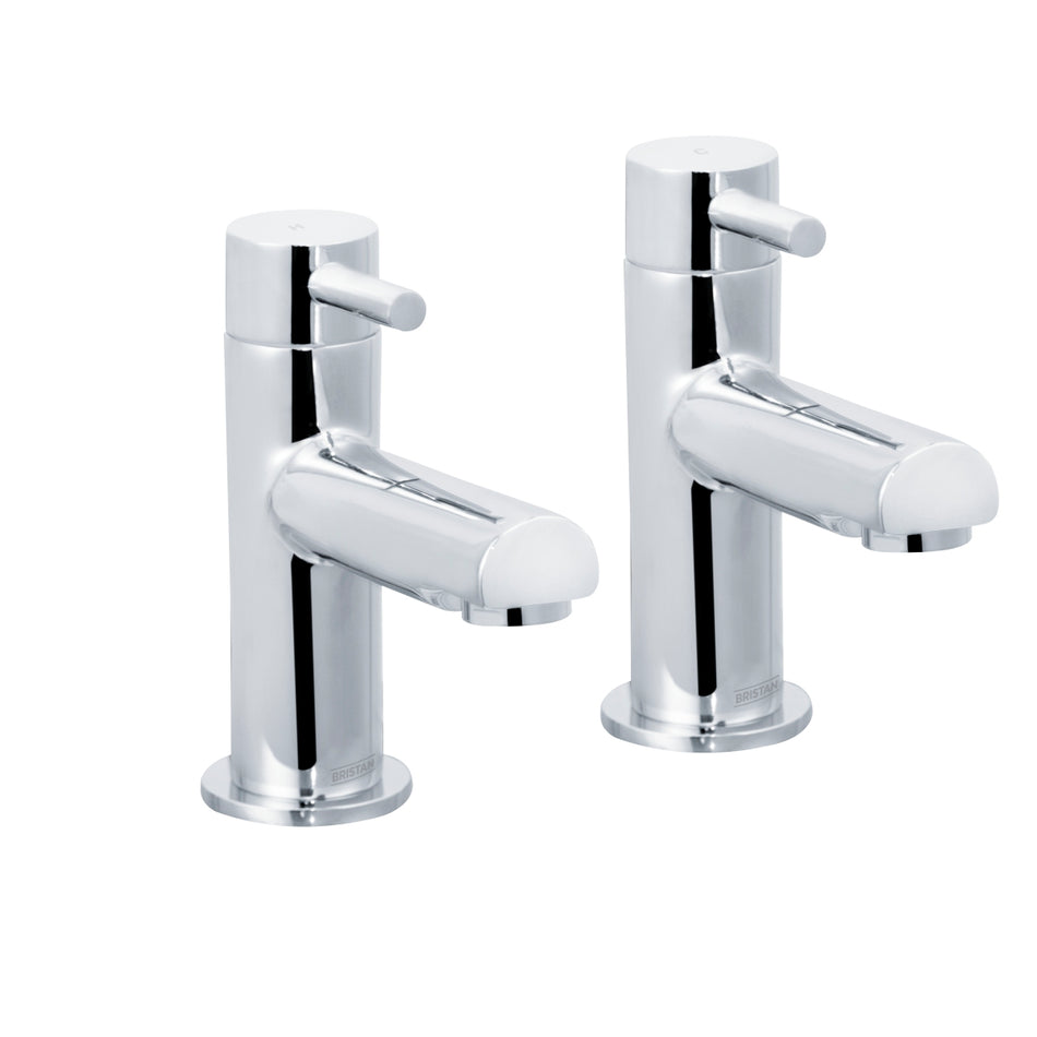 Bristan Mios Basin Pillar Taps - Chrome