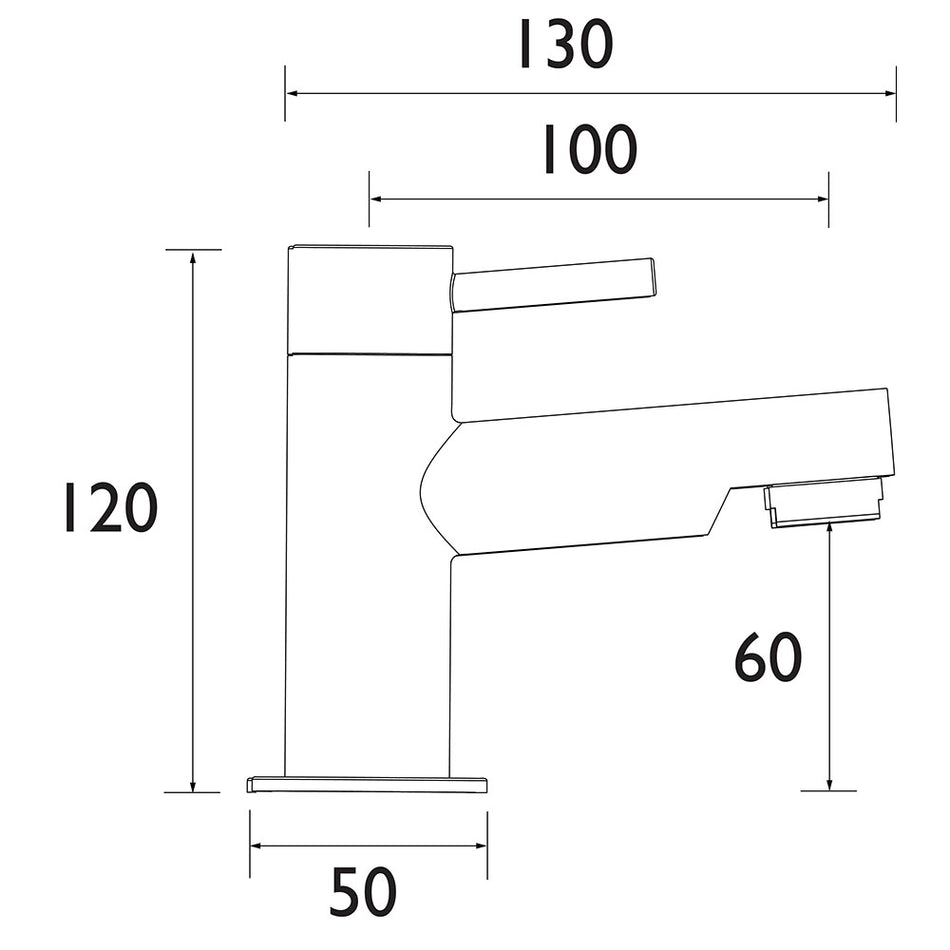 Bristan Mios Bath Pillar Taps - Chrome
