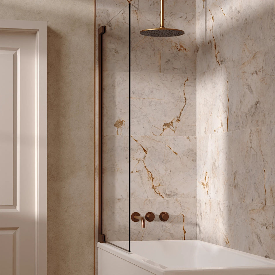 Crosswater Module 2 Outlet Thermostatic Concealed Shower Set 3 With 300mm Head and Ceiling Mounted Arm - Brushed Bronze