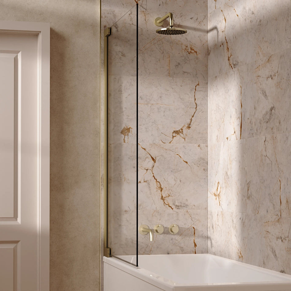 Crosswater Module 2 Outlet Thermostatic Concealed Shower Set 3 With 200mm Head and Wall Mounted Arm - Brushed Brass