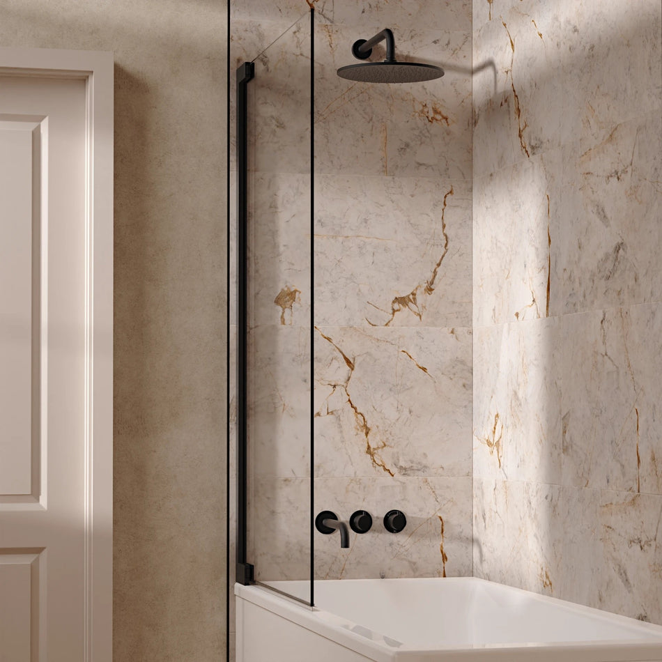 Crosswater Module 2 Outlet Thermostatic Concealed Shower Set 3 With 300mm Head and Wall Mounted Arm - Matt Black
