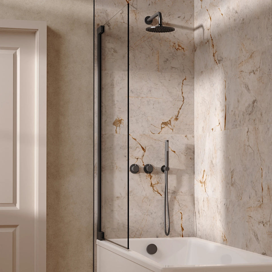 Crosswater Module 3 Outlet Thermostatic Concealed Shower Set 6 With 200mm Head and Wall Mounted Arm - Slate