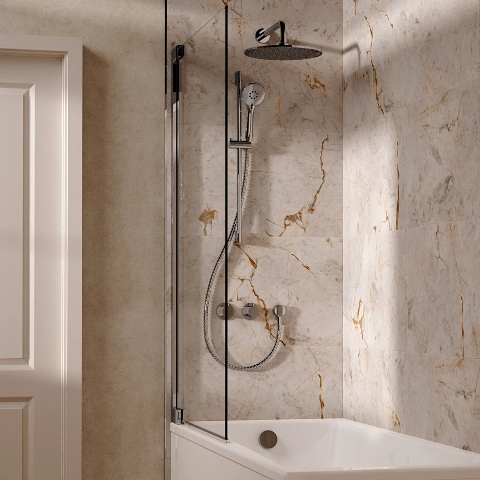 Crosswater Module 3 Outlet Thermostatic Concealed Shower Set 7 With 300mm Head and Wall Mounted Arm - Chrome