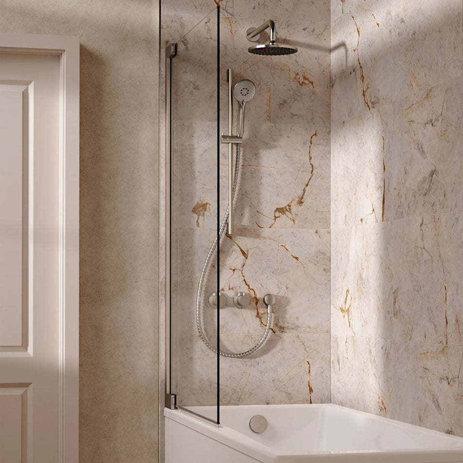Crosswater Module 3 Outlet Thermostatic Concealed Shower Set 7 With 200mm Head and Wall Mounted Arm - Brushed Nickel