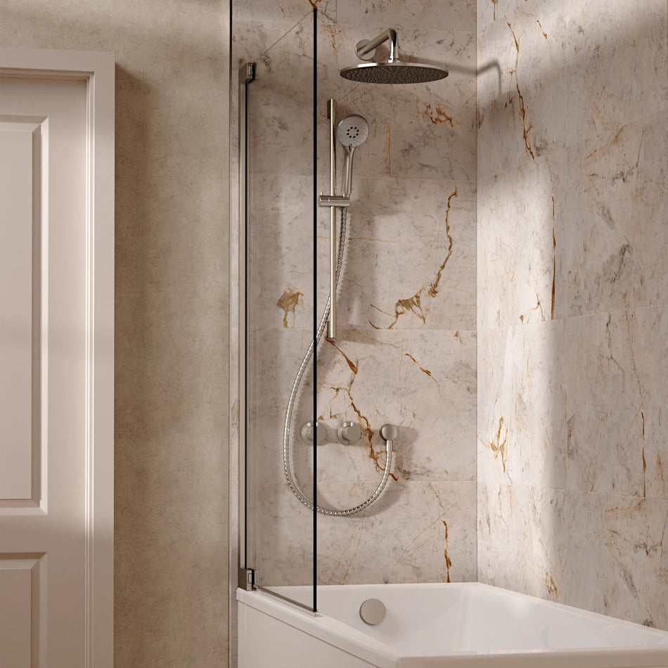 Crosswater Module 3 Outlet Thermostatic Concealed Shower Set 7 With 300mm Head and Wall Mounted Arm - Brushed Nickel