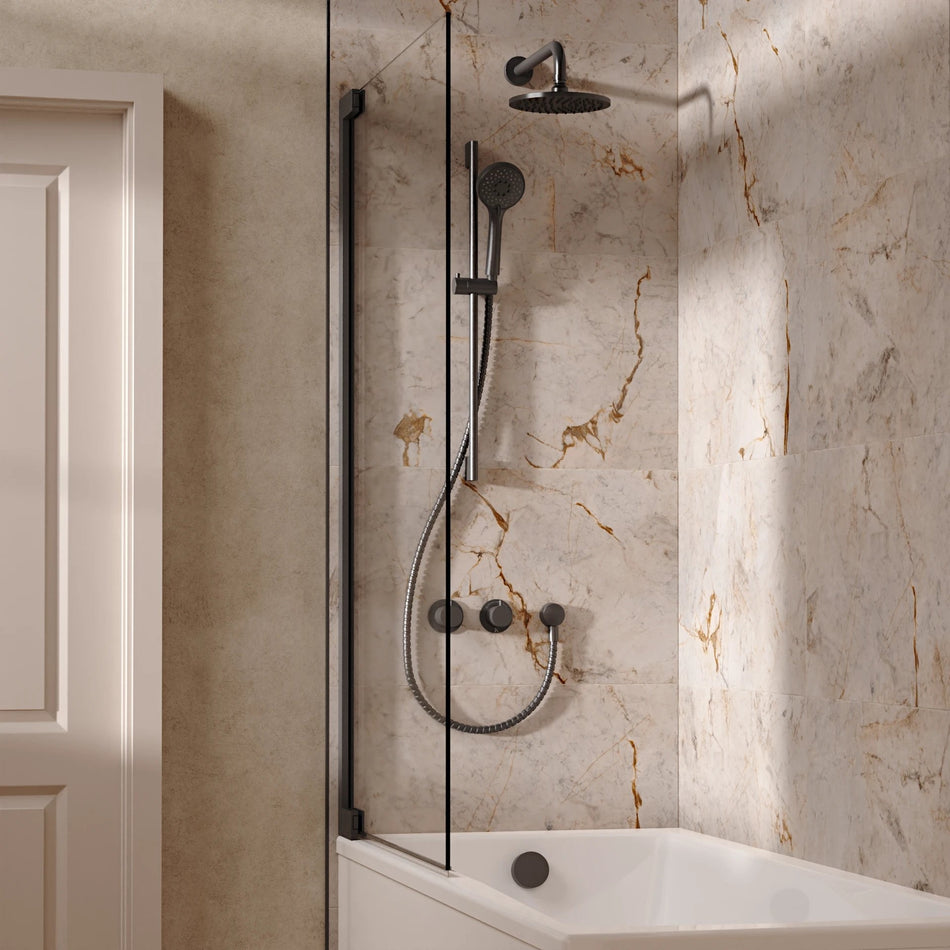 Crosswater Module 3 Outlet Thermostatic Concealed Shower Set 7 With 200mm Head and Wall Mounted Arm - Slate