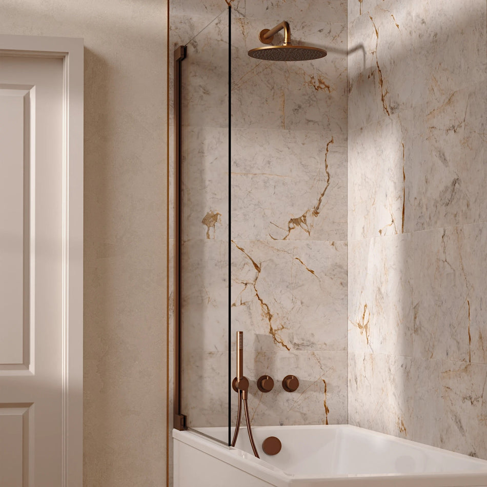 Crosswater Module 3 Outlet Thermostatic Concealed Shower Set 9 With 300mm Head and Wall Mounted Arm - Brushed Bronze