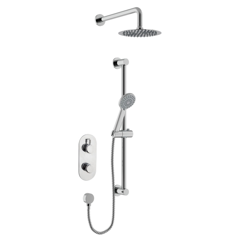 Bristan Molida 2 Outlet 2 Control Thermostatic Concealed Shower Kit - Chrome