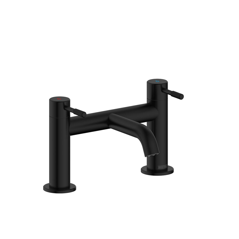 Bristan Molida Deck Mounted Bath Filler Tap - Matt Black