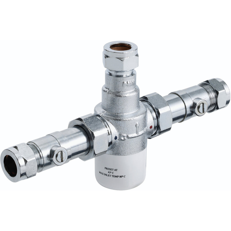 Bristan Thermostatic Mixing Valve with Isolation - 15mm Compression
